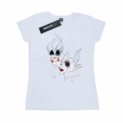 Disney Womens/Ladies Wicked Villains Cotton T-Shirt - XXL, White