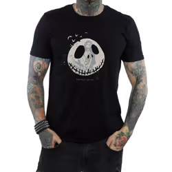 Disney Mens Nightmare Before Christmas Seriously Spooky T-Shirt - S, Black