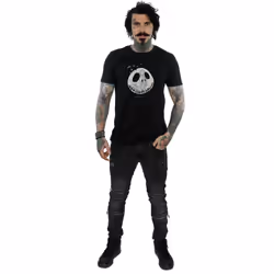 Disney Mens Nightmare Before Christmas Seriously Spooky T-Shirt - S, Black