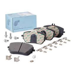 BLUE PRINT ADBP420015 Brake pad set Front Axle prepared for wear warning indicator with fastening material MERCEDES-BENZ: A-Class, CLA Coupe