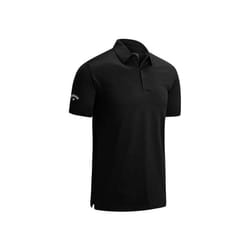 Callaway Golf Mens Swingtech Solid Stretch Golf Polo Shirt - Caviar