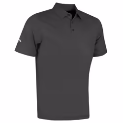 Callaway Golf Mens 2021 Swingtech Solid Stretch Moisture Wicking Polo Shirt - S, Asphalt