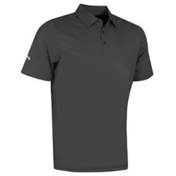 Callaway Golf Mens 2021 Swingtech Solid Stretch Moisture Wicking Polo Shirt - S, Asphalt