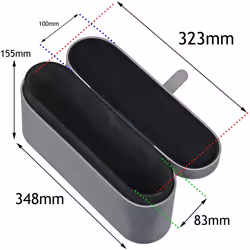 DYSON Supersonic Hair Dryer Box Travel Storage Presentation Case (Silver)