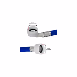 Fill Hose + Drain Hose Extension Set for HOWDENS, LAMONA Washing Machine & Dishwasher 2.5m + 5m