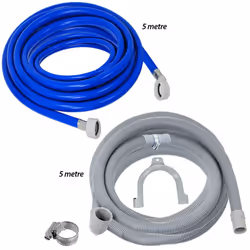 Fill Hose + Drain Hose Extension Set for HOTPOINT ARISTON INDESIT Washing Machine & Dishwasher 5m + 5m