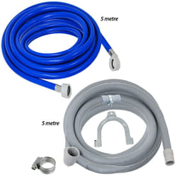 Fill Hose + Drain Hose Extension Set for HOTPOINT ARISTON INDESIT Washing Machine & Dishwasher 5m + 5m