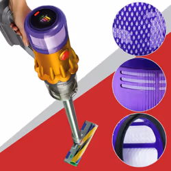 Dyson V12 SV20 SV30 Detect Slim HEPA Vacuum Filter Washable Reusable 971517-01 (Pack of 2)