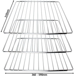 Adjustable Extendable Oven Shelf (310 x 360-590mm, Pack of 3)