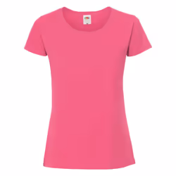 Fruit Of The Loom Womens/Ladies Fit Ringspun Premium Tshirt - XS UK, Fuchsia
