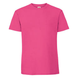 Fruit Of The Loom Mens Ringspun Premium Tshirt - L UK, Fuchsia