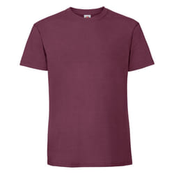 Fruit Of The Loom Mens Ringspun Premium Tshirt - 2XL UK, Burgundy