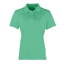 Premier Womens/Ladies Coolchecker Short Sleeve Pique Polo T-Shirt - M, Kelly