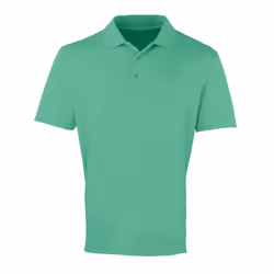 Premier Mens Coolchecker Pique Short Sleeve Polo T-Shirt - S, Kelly