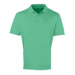 Premier Mens Coolchecker Pique Short Sleeve Polo T-Shirt - S, Kelly