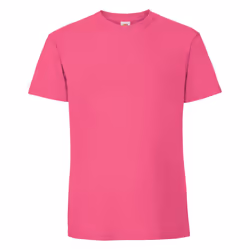 Fruit Of The Loom Mens Ringspun Premium Tshirt - 2XL UK, Fuchsia
