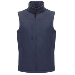 Regatta Mens Flux Softshell Bodywarmer / Sleeveless Jacket (Water Repellent & Wind Resistant) - XS, Navy/Navy