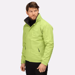 Regatta Mens Dover Waterproof Windproof Jacket - XL, Key Lime/ Seal