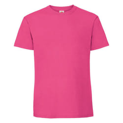 Fruit Of The Loom Mens Ringspun Premium T-Shirt - L, Fuchsia