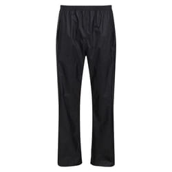 Regatta Pro Mens Packaway Waterproof Breathable Overtrousers - XS, Black