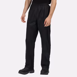 Regatta Pro Mens Packaway Waterproof Breathable Overtrousers - 3XL, Black