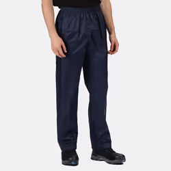 Regatta Pro Mens Packaway Waterproof Breathable Overtrousers - XS, Navy