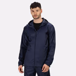Regatta Pro Mens Packaway Waterproof Breathable Jacket - S, Navy