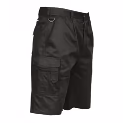 Portwest Mens Combat Shorts - M, Black