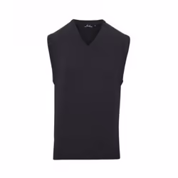Premier Mens Sleeveless Cotton Acrylic V Neck Sweater - 3XL, Charcoal