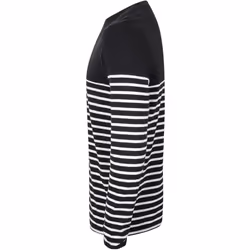 Front Row Mens Long Sleeve Breton Stripe T-Shirt - L, Navy/White