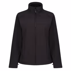 Regatta Ladies Uproar Softshell Wind Resistant Jacket - 22, All Black