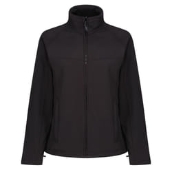 Regatta Ladies Uproar Softshell Wind Resistant Jacket - 22, All Black