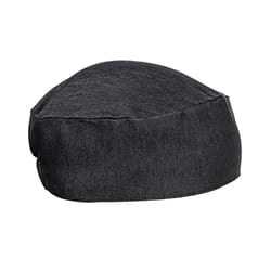 Premier Unisex Chefs Skull Cap - One Size, Black Denim