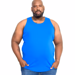 Duke Mens Fabio-2 Kingsize Muscle Vest - 3XL, Blue