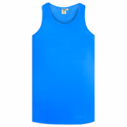 Duke Mens Fabio-2 Muscle Vest - L, Blue