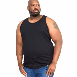 Duke Mens Fabio-1 Kingsize Muscle Vest - 2XL, Black