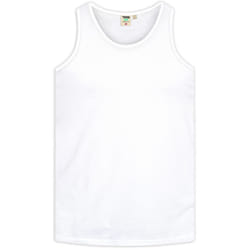 Duke Mens Fabio-1 Kingsize Muscle Vest - 2XL, White