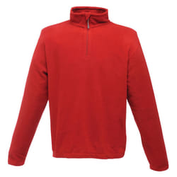 Regatta Mens Micro Zip Neck Fleece Top (170 GSM) - 4XL, Classic Red