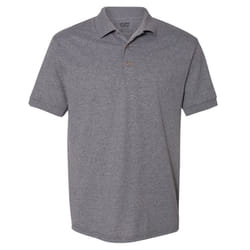Gildan Adult DryBlend Jersey Short Sleeve Polo Shirt - 2XL, Graphite Heather