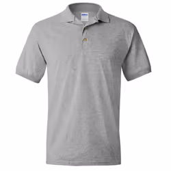 Gildan Adult DryBlend Jersey Short Sleeve Polo Shirt - 3XL, Sport Grey