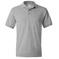 Gildan Adult DryBlend Jersey Short Sleeve Polo Shirt - 3XL, Sport Grey