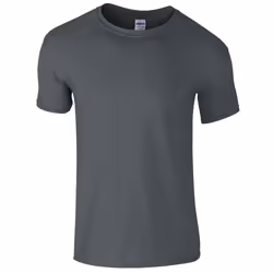 Gildan Mens Short Sleeve Soft-Style T-Shirt - 3XL, Charcoal