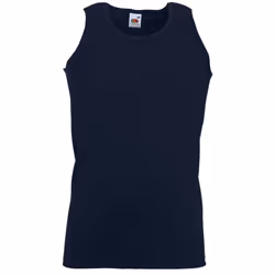 Fruit Of The Loom Mens Athletic Sleeveless Vest / Tank Top - 3XL, Deep Navy