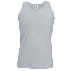 Fruit Of The Loom Mens Athletic Sleeveless Vest / Tank Top - 5XL, Heather Grey