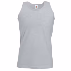 Fruit Of The Loom Mens Athletic Sleeveless Vest / Tank Top - 4XL, Heather Grey