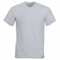 Fruit Of The Loom Mens Valueweight V-Neck, Short Sleeve T-Shirt - 3XL, Heather Grey