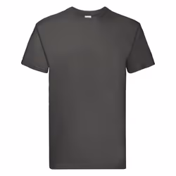 Fruit Of The Loom Mens Super Premium Short Sleeve Crew Neck T-Shirt - 3XL, Light Graphite