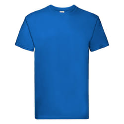 Fruit Of The Loom Mens Super Premium Short Sleeve Crew Neck T-Shirt - 3XL, Royal
