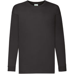 Fruit Of The Loom Childrens/Kids Long Sleeve T-Shirt - 5-6, Dark Heather
