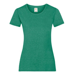 Fruit Of The Loom Ladies/Womens Lady-Fit Valueweight Short Sleeve T-Shirt - M, Retro Heather Green